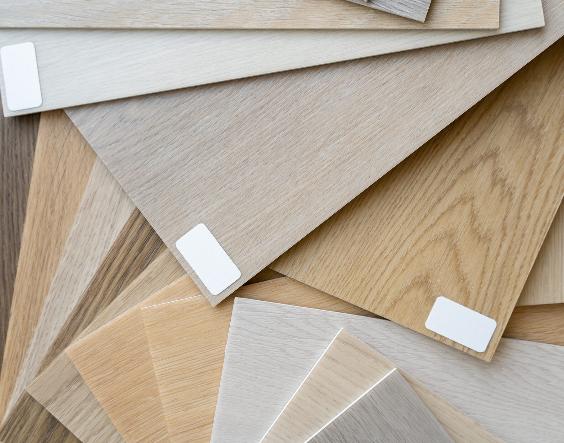 Wooden Flooring Samples. Interior Designer Composition, Choosing Wood Floor.